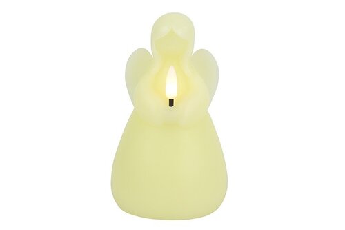 Led kaars engel 14,5 cm crème
