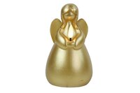 Led kaars engel 14,5 cm goud