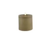Led kaars Lyon D10 H 10 cm beige