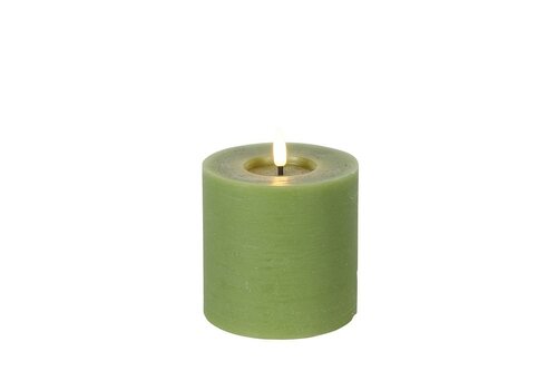 Led kaars Lyon D10 H 10 cm groen