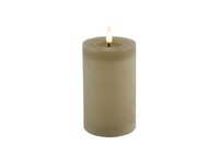 Led kaars Lyon D7,5 H 12,5 cm beige