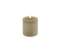 Led kaars Lyon D7,5 H 8 cm beige