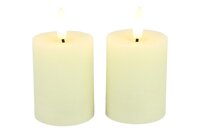 Led kaars Lyon D 5 H 9 cm crème