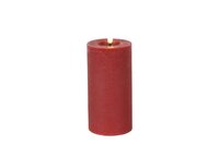 Led kaars Lyon D7,5 H 15 cm rood