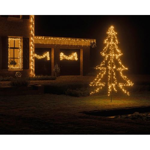 Led kerstboom 450 cm 3000 lamps warm-wit cluster - afbeelding 2