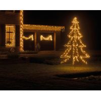 Led kerstboom 450 cm 3000 lamps warm-wit cluster - afbeelding 2
