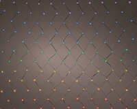 Led net dancing lights 288 lampjes 1x4m multi - afbeelding 2