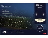 LED netverlichting 200 led warm-wit 1 x 2.6 m - afbeelding 2