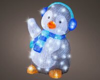 Led pinguïn 46 cm cool white - afbeelding 2