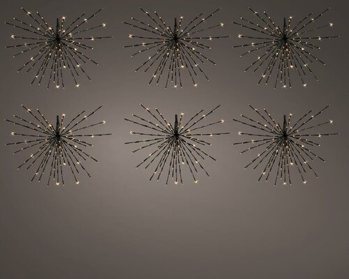 Led poolster 6 x 45 cm klassiek warm - afbeelding 1