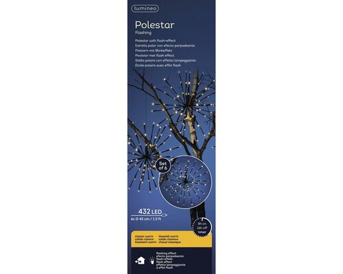 Led poolster 6 x 45 cm klassiek warm - afbeelding 2