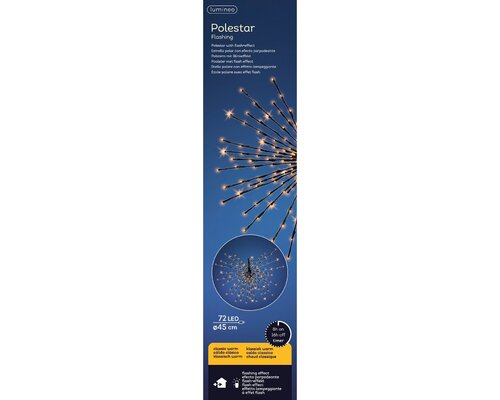 Led poolster met 72 lampjes twinkel effect - afbeelding 2