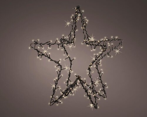 Led ster 3D 98 cm 400 lamps warm wit - afbeelding 1