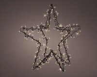 Led ster 3D 98 cm 400 lamps warm wit - afbeelding 1