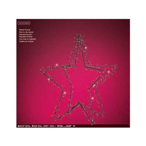 Led ster 3D 98 cm 400 lamps warm wit - afbeelding 2