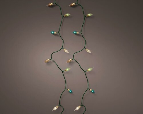 Led vintage lights peer 120 lamps multi colour twinkel - afbeelding 1