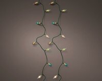 Led vintage lights peer 120 lamps multi colour twinkel - afbeelding 1