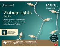 Led vintage lights 120 lamps warm wit - afbeelding 2