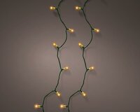 Led vintage lights 50 lamps batterijen groen / klassiek warm - afbeelding 2