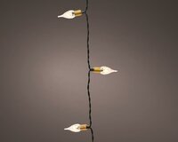 Led vintage lights peer 50 lamps batterijen groen / warm wit - afbeelding 2