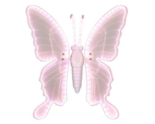 Vlinder met beweging 90 cm 322 lamps wit /violet - afbeelding 2