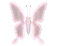 Vlinder met beweging 90 cm 322 lamps wit /violet - afbeelding 2