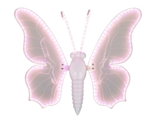 Vlinder met beweging 145 cm 366 lamps wit / violet - afbeelding 2