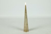 Ledkaars kegel Lyon D 5 cm H 29 cm goud