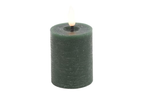 Led kaars Lyon D 5 H 9 cm dennen groen