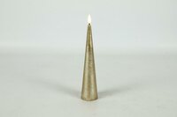 Ledkaars kegel Lyon D 5 cm H 25 cm goud