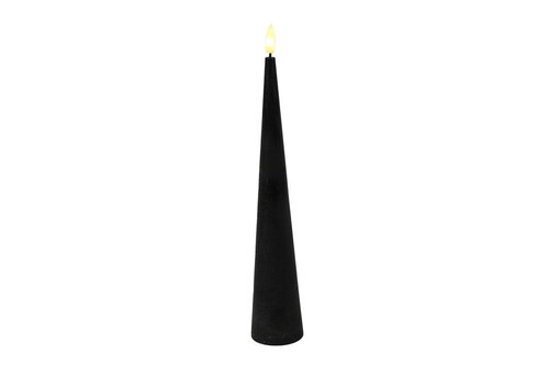 Ledkaars kegel Lyon D 5 cm H 29,5 cm zwart