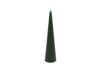 Led kaars Lyon kegel D 5 H 24,5 cm dennen groen