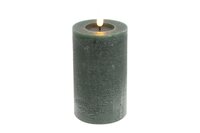 Led kaars Lyon D 7,5 H 12,5 cm dennen groen