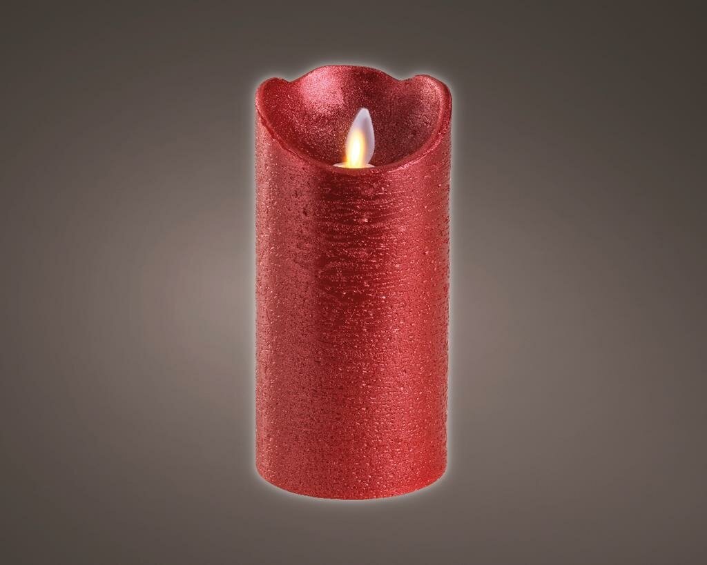 Lumineo LED Kaars - Stompkaars - Rood - 15cm - Woondecoratie - Elektrische kaars