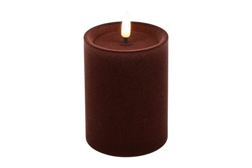 Ledkaars lyon D7,5H10 cm diep paars velvet