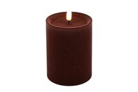 Ledkaars lyon D7,5H10 cm diep paars velvet