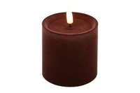 Ledkaars lyon D7,5H7,5 cm diep paars velvet