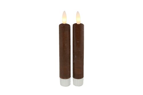 Dinerkaars led Lyon 12,5 cm bruin