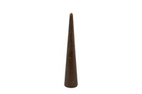 Led kaars Lyon kegel D 5 H 26 cm bruin