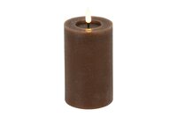 Ledkaars lyon D7,5H12,5 cm bruin