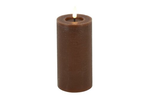 Ledkaars lyon D7,5H15 cm bruin