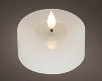 Lumineo Led theelicht 3d vlam wit