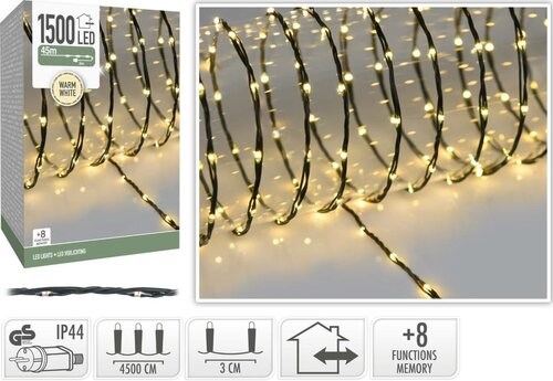 Led verlichting 1500 lamps warm wit