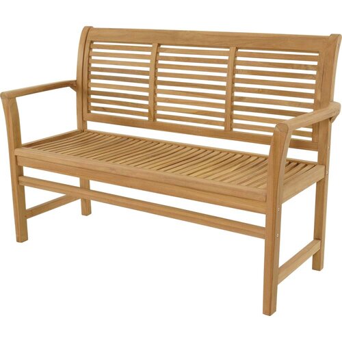 Lesli bank teak stripe 142 cm - afbeelding 1