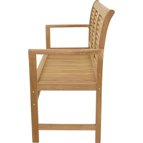 Lesli bank teak stripe 142 cm - afbeelding 2