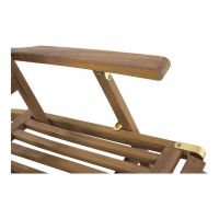 Lesli deckchair teak verstelbaar - afbeelding 2