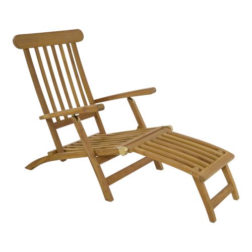 Lesli deckchair teak verstelbaar - afbeelding 1