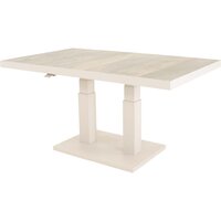 Lesli loungetafel verstelbaar crema 140x85cm - afbeelding 1