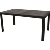 Lesli tafel castilla negro 160 x 90 x 74 cm