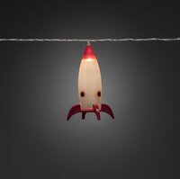 Lichtsnoer met 8 raketten warm wit - afbeelding 2